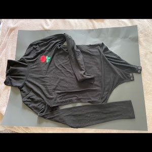 Black Long sleeve Bodysuit
